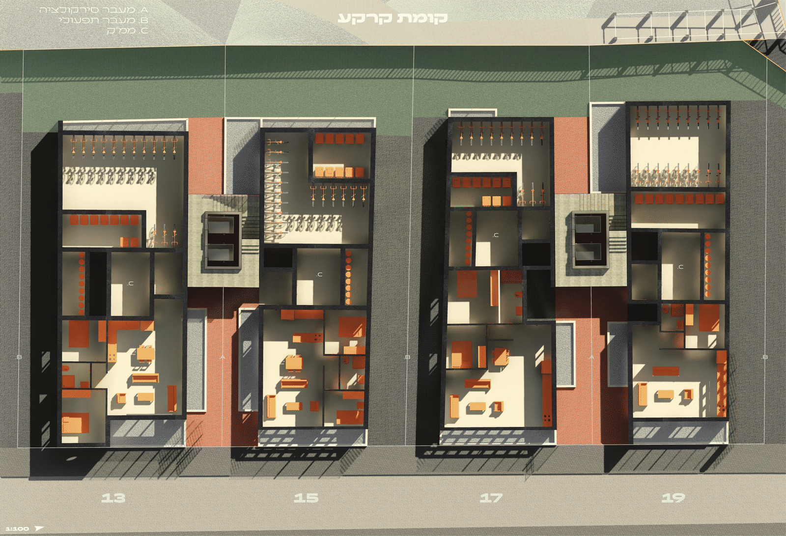 Blockage — Floor Plans — Ground Floor / Residents / Developer