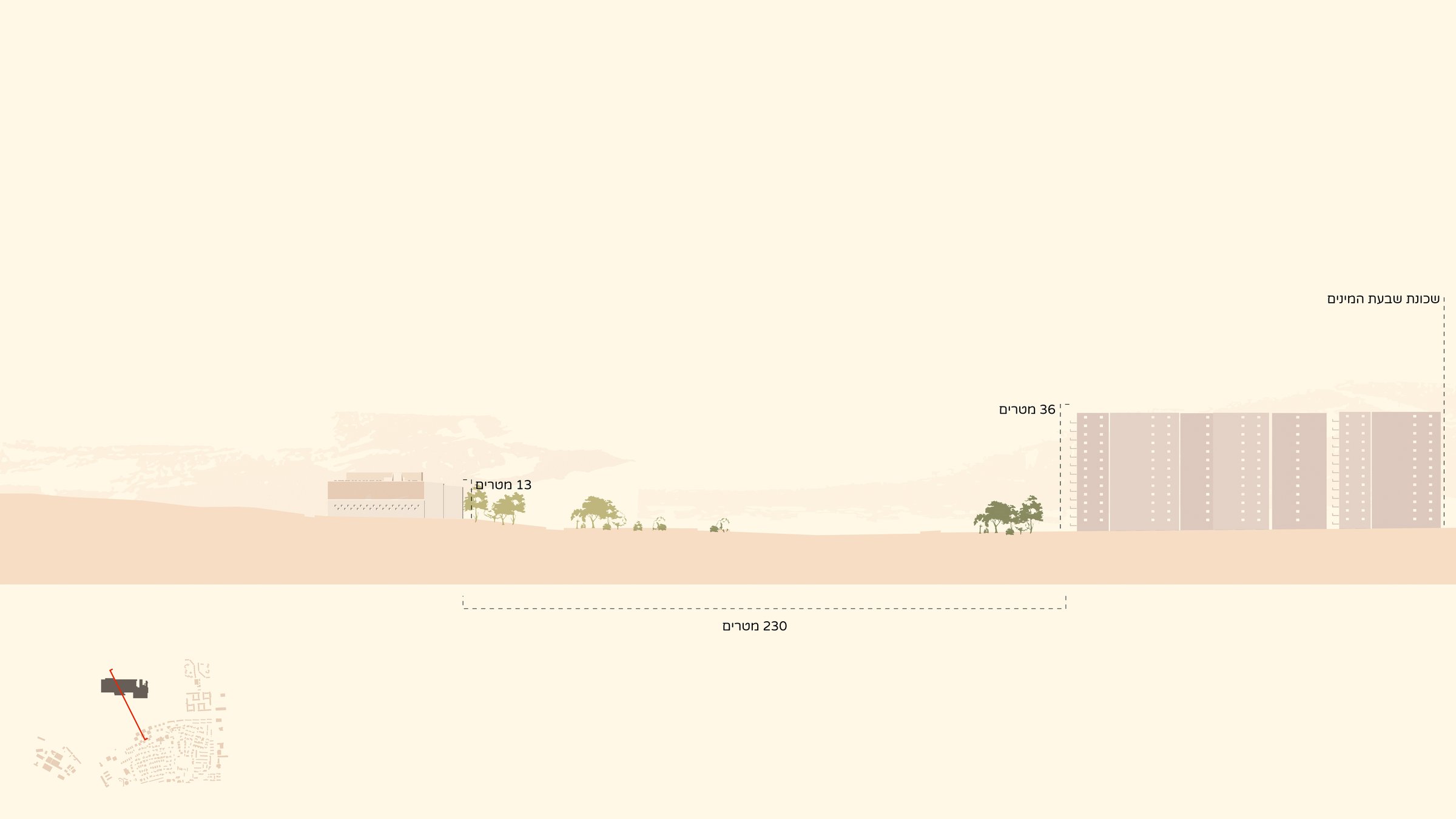 Dimona — Context Elevation — Herzl Street