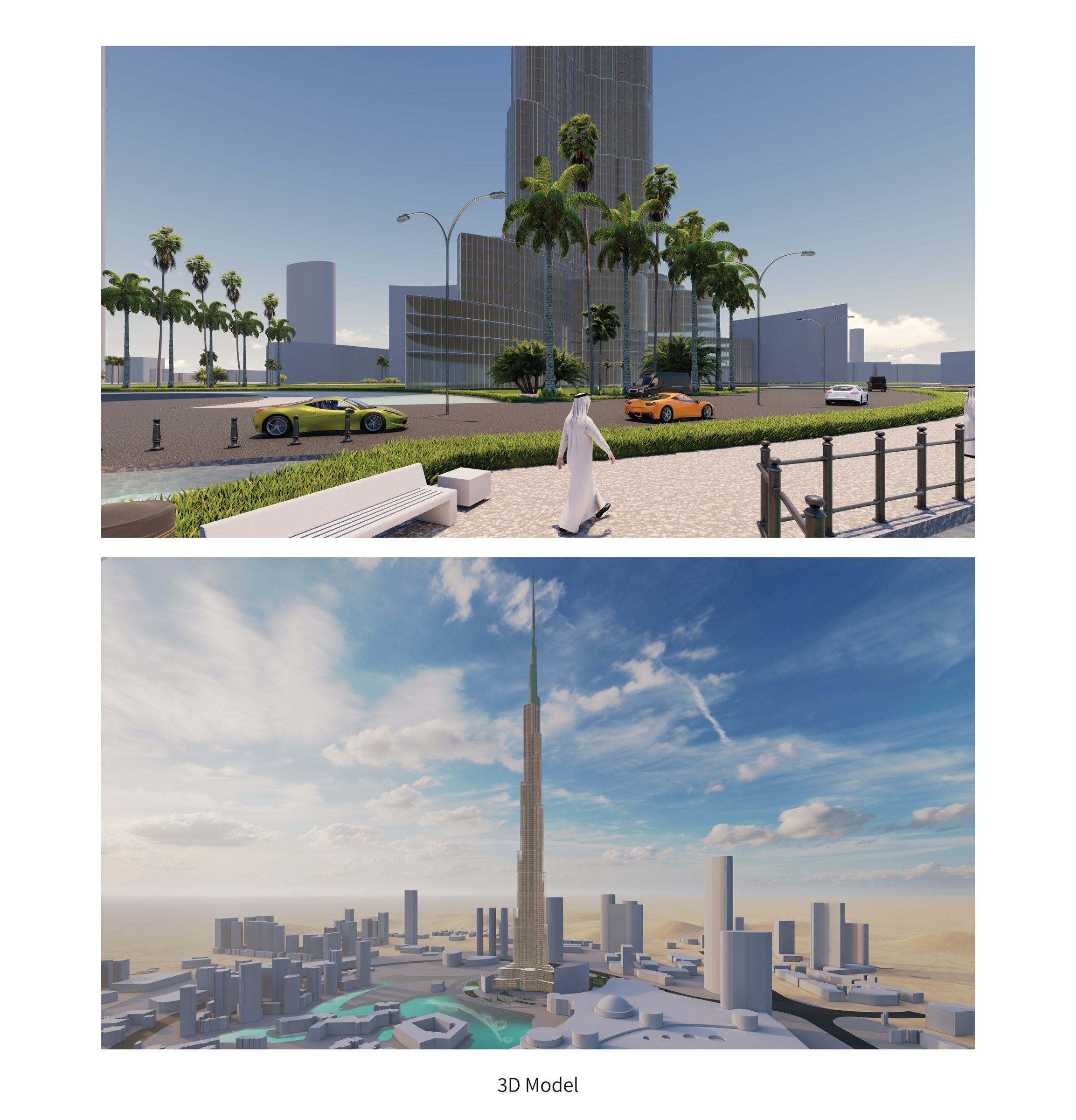 Learn from Burj Khalifa — 3D Renders